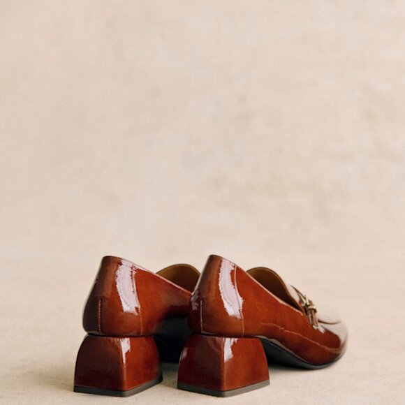 Sezane Victoire Loafer--Patent Mahogany - Picture 2 of 3